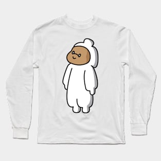 simple cute couple animation boy's side Long Sleeve T-Shirt